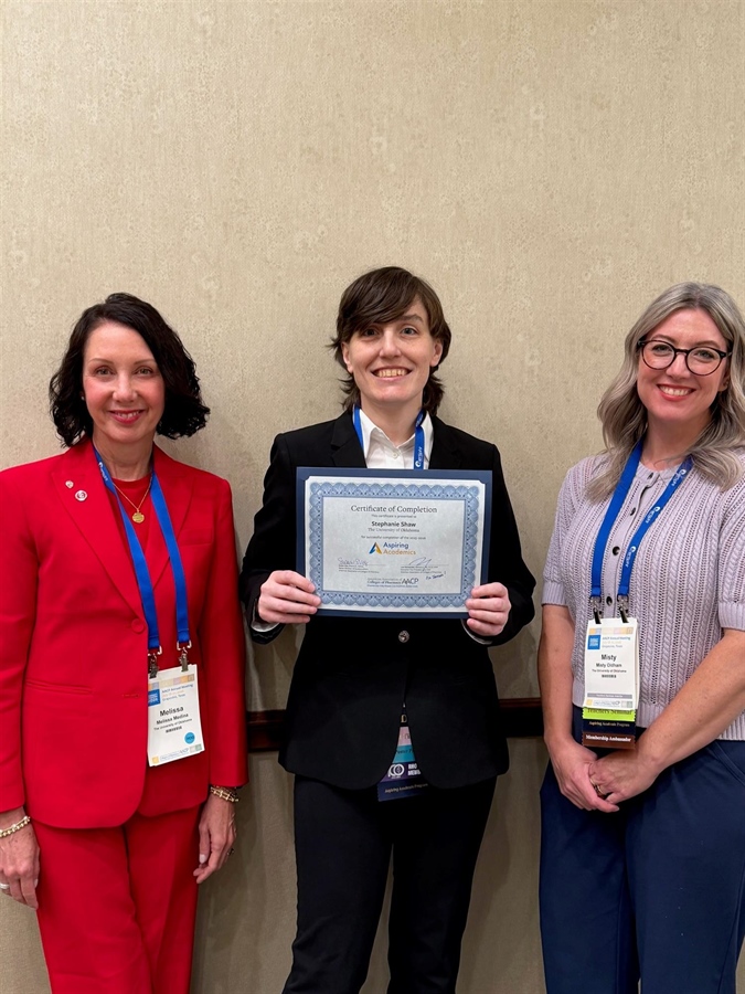 P4 Student Stephanie Shaw Recognized at AACP Annual Meeting